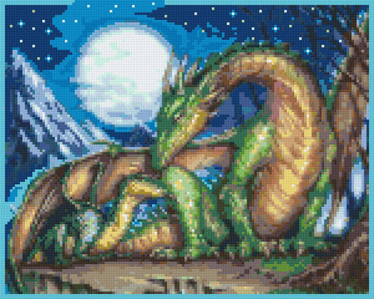 Dragon Mom Nine [9] Baseplate PixelHobby Mini-mosaic Art Kit